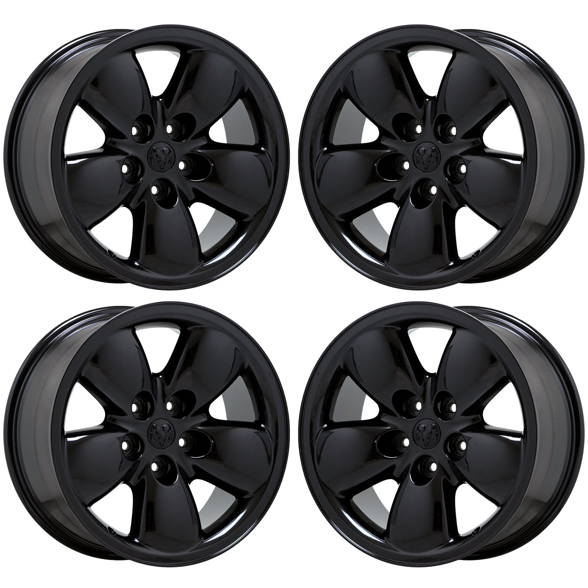 20" Dodge Ram 1500 Truck Gloss Black wheels rims Factory OEM 2167